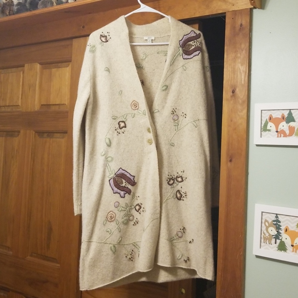 Size small J. Jill long sweater jacket